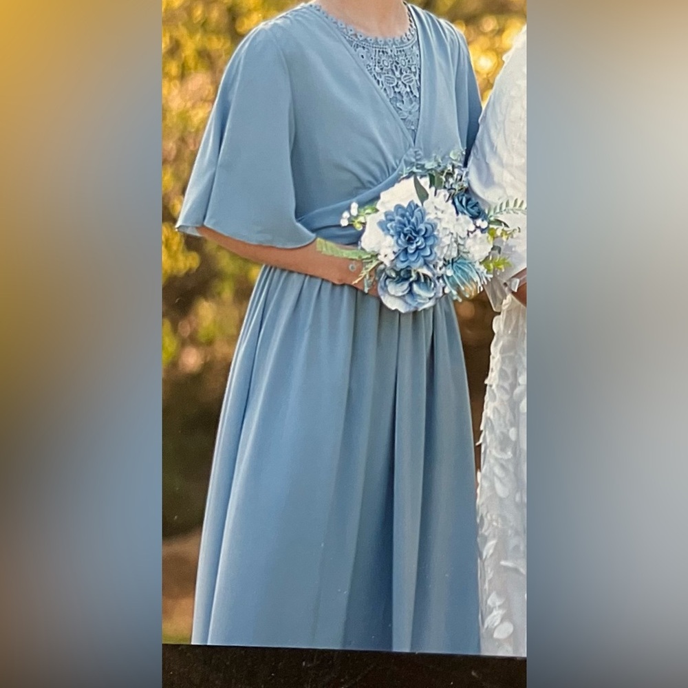Dusty Blue Dress/ Bridesmaid Dress!! Size SHEIN Small!